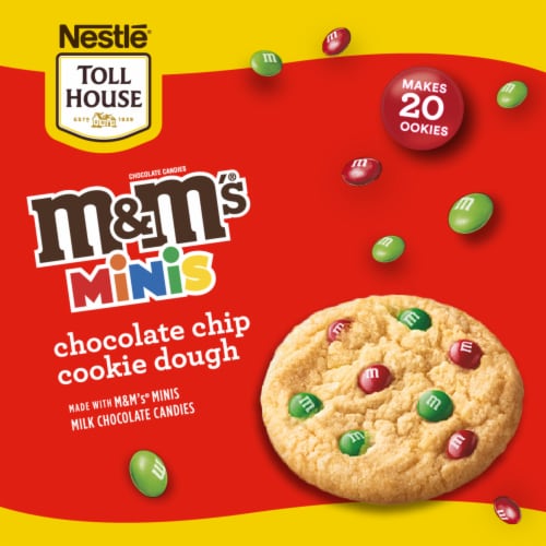 Nestle Toll House M&M'S Minis Holiday Refrigerated Sugar Cookie Dough Perspective: left