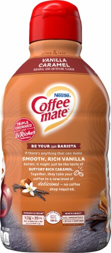 Coffee-mate Vanilla Caramel Liquid Coffee Creamer Perspective: left