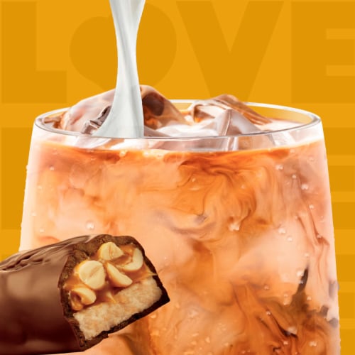 Coffee Mate Snickers Coffee Creamer Perspective: left