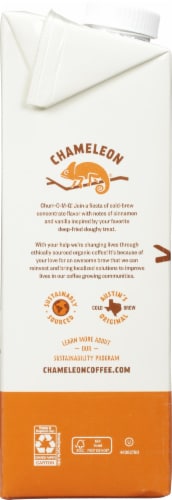 Chameleon Churro Organic Cold Brew Coffee Concentrate Perspective: left