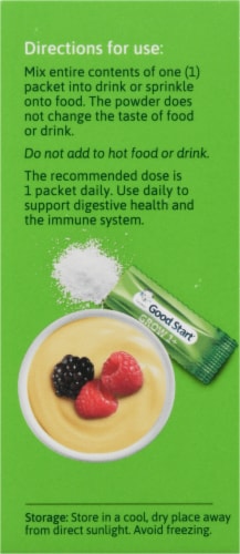 Gerber Good Start Grow Toddler Digestive & Immune Support Probiotic Packets Perspective: left