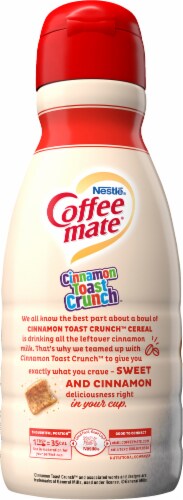 Coffee mate Cinnamon Toast Crunch Liquid Coffee Creamer Perspective: left