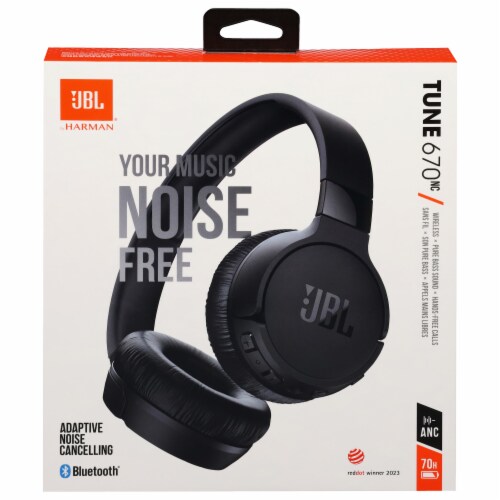 JBL Wireless Noise Cancelling Headphones - Black Perspective: left