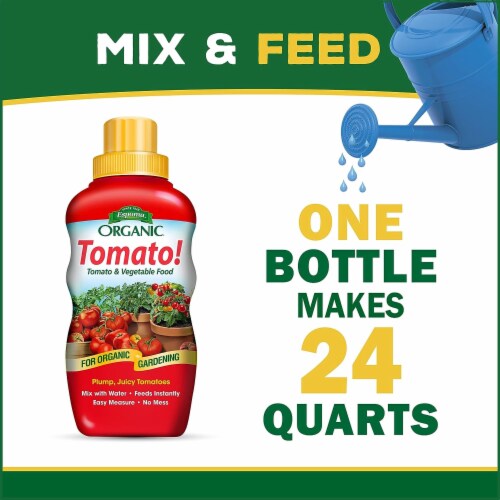 Espoma Organic Tomato! Plant Food for Tomatoes and Vegetables, 8 fl oz Perspective: left