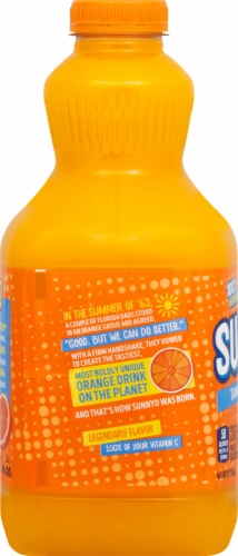 SUNNYD® Tangy Original Orange Juice Drink Perspective: left