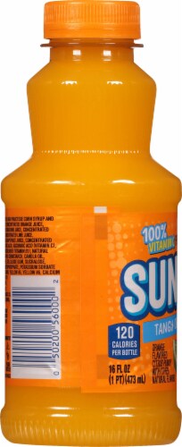 SUNNYD® Tangy Original Orange Juice Drink Perspective: left