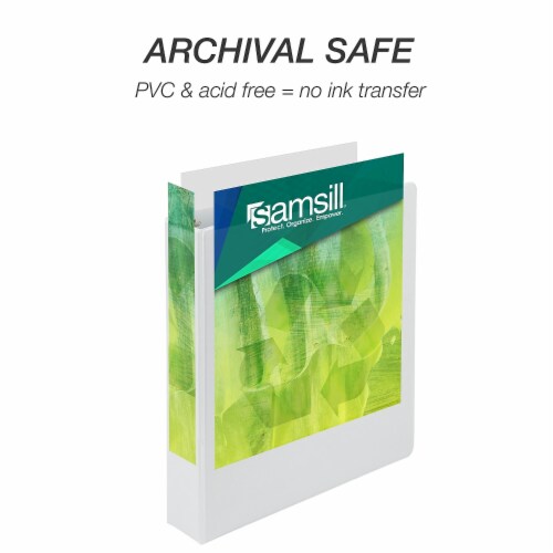 Samsill Earth's Choice Biobased Round Ring View Binder Perspective: left