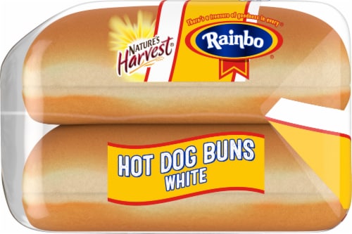 Rainbo Enriched White Hot Dog Buns Perspective: left