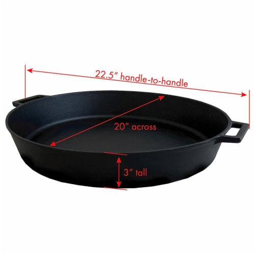 Bayou Classic Seasoned 20 Even Heat Cast Iron Cooking Cookware Skillet Pan,  1 Piece - Fred Meyer