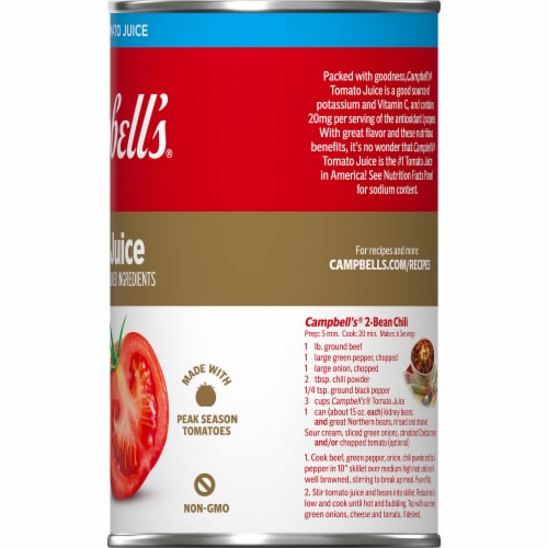 Campbell's® Tomato Juice From Concentrate Perspective: left