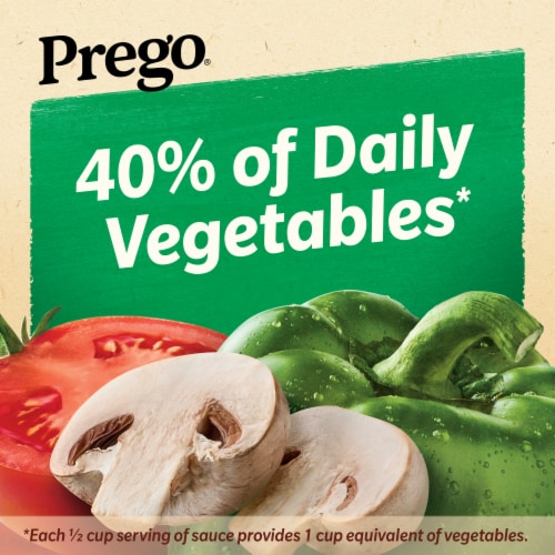 Prego Chunky Garden Mushroom & Green Pepper Italian Pasta Sauce Perspective: left