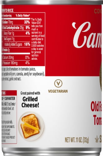 Campbell's® Condensed Old Fashioned Tomato Rice Soup Perspective: left