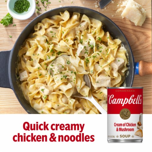 Campbell's® Cream of Chicken & Mushroom Condensed Soup Perspective: left