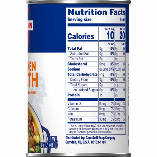Swanson® 100% Natural Chicken Broth Perspective: left