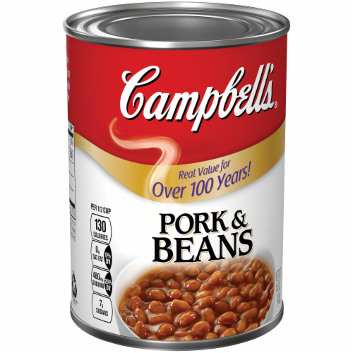 Campbell's Pork & Beans Perspective: left