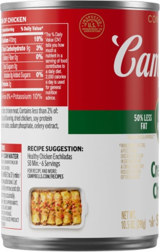 Campbell's® Condensed Heart Healthy Cream of Chicken Soup Perspective: left