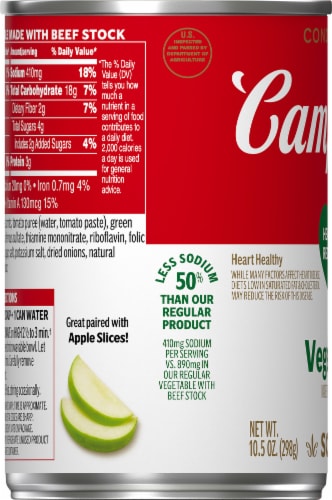 Campbell's® Healthy Request® Vegetable Condensed Soup Perspective: left