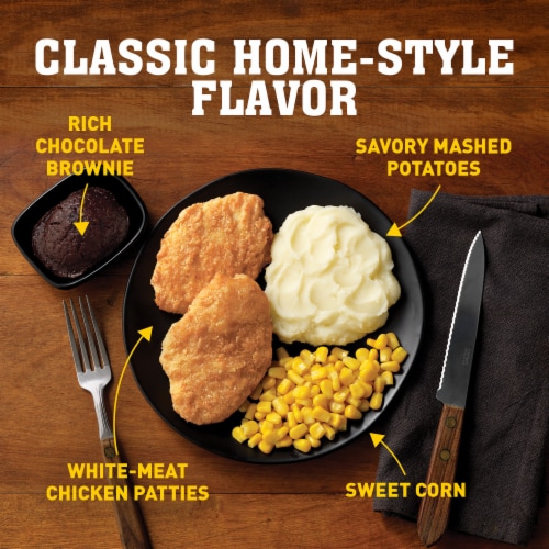Hungry-Man Boneless Fried Chicken Frozen Meal Perspective: left