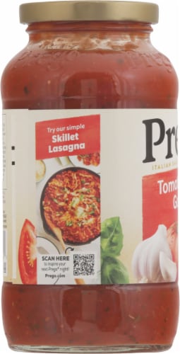 Prego® Italian Tomato Sauce with Basil & Garlic Perspective: left