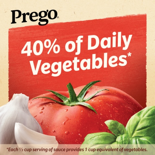 Prego® Italian Tomato Sauce with Basil & Garlic Perspective: left