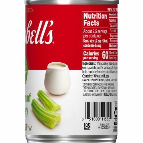 Campbell's® Condensed 98% Fat Free Cream of Celery Soup Perspective: left
