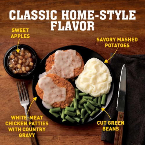 Hungry-Man Country Fried Chicken Frozen Meal Perspective: left