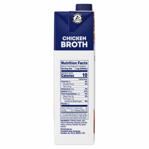 Swanson® 100% Natural Chicken Broth Perspective: left