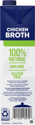 Swanson® Natural Goodness® Lower Sodium Chicken Broth Carton Perspective: left