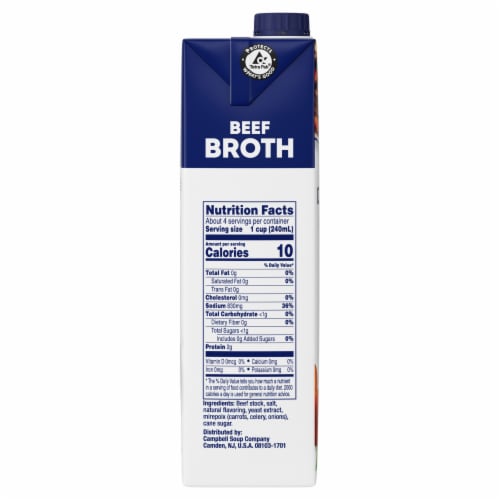 Swanson® 100% Natural Beef Broth Perspective: left