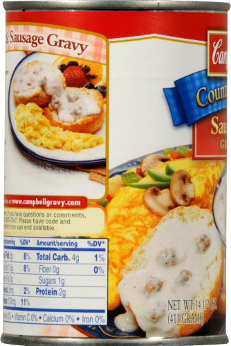 Campbell's Country Style Sausage Gravy Perspective: left