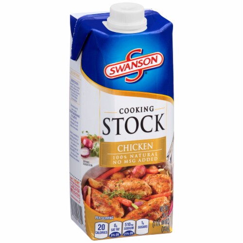 Swanson Chicken Cooking Stock Perspective: left