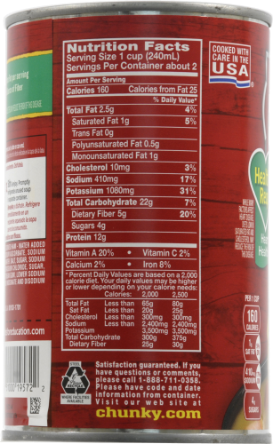 Campbell's Chunky Healthy Request Split Pea & Ham Perspective: left
