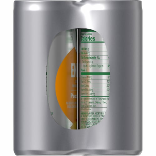 V8+ Peach Mango Energy Drink Multipack Cans Perspective: left