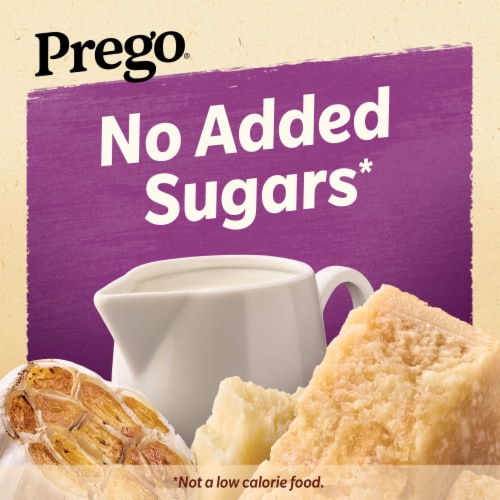 Prego® Alfredo Pasta Sauce with Roasted Garlic and Parmesan Cheese Perspective: left