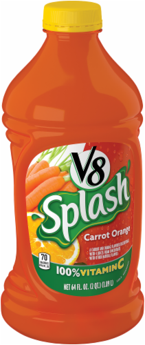V8 Splash Carrot Orange Juice Perspective: left
