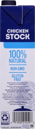 Swanson® 100% Natural Unsalted Chicken Stock Perspective: left
