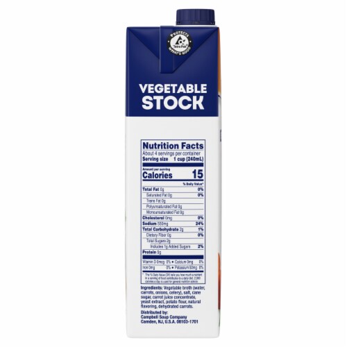 Swanson® 100% Natural Vegetable Stock Perspective: left