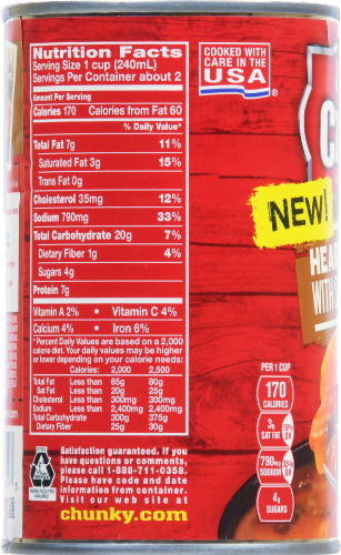 Campbell's Chunky Heart Pizza With Pepperoni and Sausage Soup Perspective: left