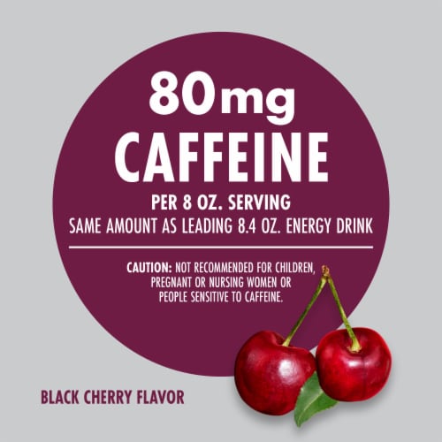 V8 +ENERGY Black Cherry Energy Drink Perspective: left