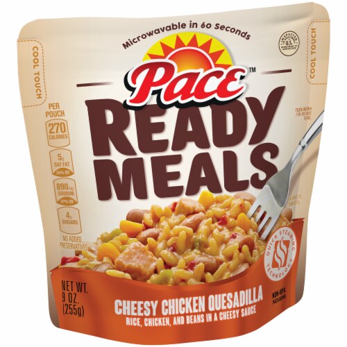 Pace Cheesy Chicken Quesadilla Ready Meals Perspective: left