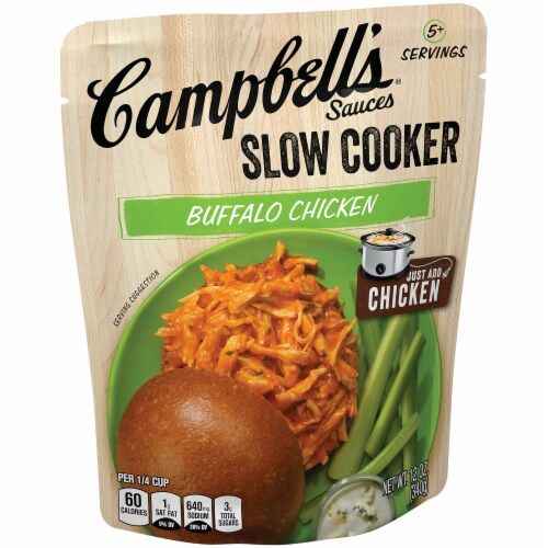 Campbell's Sauces Slow Cooker Buffalo Chicken Perspective: left