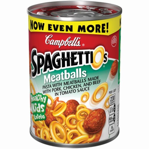 Campbell's Meatball Spaghettios Meatballs Perspective: left
