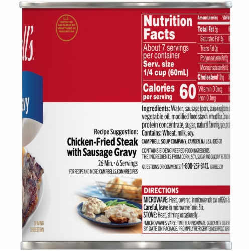 Campbell's® Country Style Sausage Gravy Perspective: left