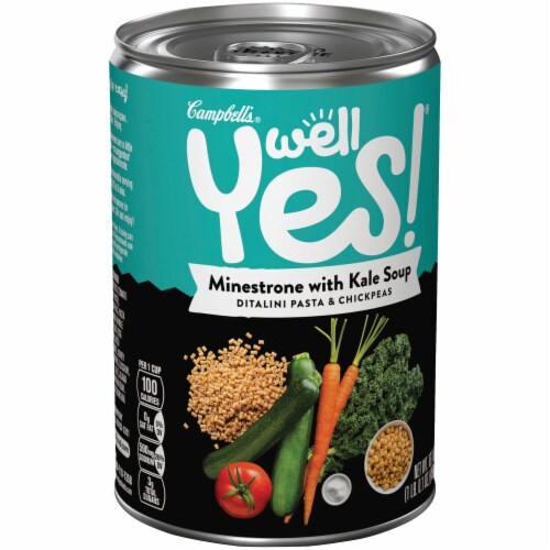 Campbell's Well Yes! Minestrone Kale Soup Perspective: left