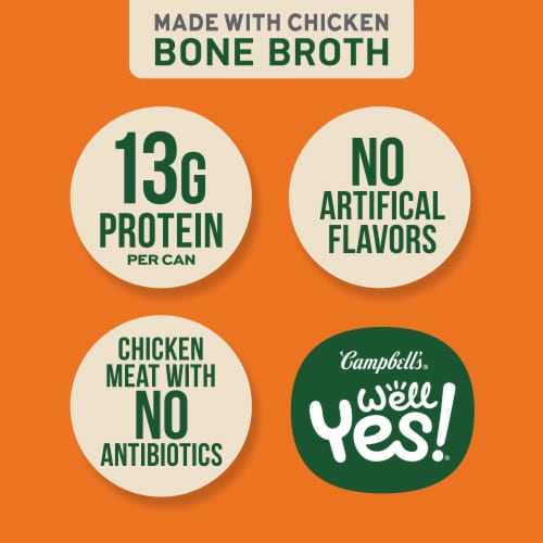 Campbell's® Well Yes!® Roasted Chicken with Rice Soup Perspective: left