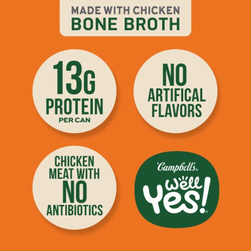 Campbell's® Well Yes!® Roasted Chicken with Rice Soup Perspective: left