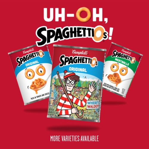 Campbell's® Spaghetti O's® Where's Waldo?® Shapes Canned Pasta Perspective: left
