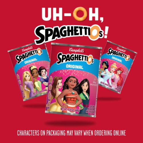 Campbell's® SpaghettiOs® Original Disney Princess Shapes Canned Pasta Perspective: left