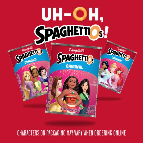 Campbell's® SpaghettiOs® Original Disney Princess Shapes Canned Pasta Perspective: left