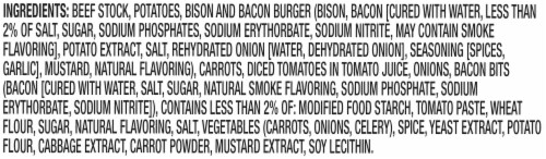 Campbell's Chunky Maxx Bison Bacon Burger with Carrots & Potatoes Soup Perspective: left